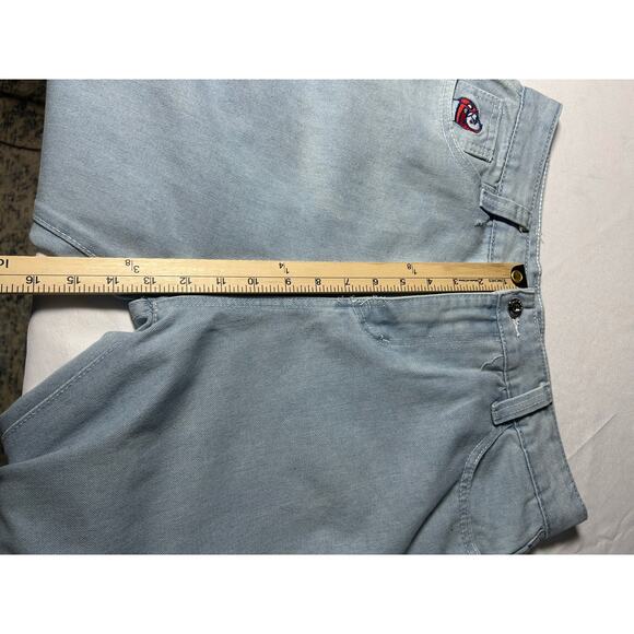 men’s size XL, light wash jeans NWT  at run  a smaller  look the measurement - Picture 8 of 15